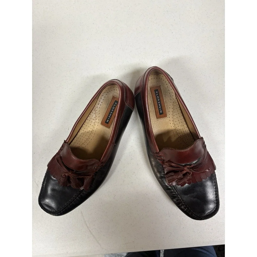 Mens Florsheim Kiltie Tassel 2-Tone Loafer wi- Sz 12D‎ Preppy Heritage